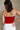 Danica Maroon & White "A" Graphic Tank- close up back view