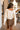Winnie Cream Wide Sleeve Poncho - back view