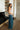 Norah Teal Wide Leg Pants - full body side view