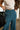 Norah Teal Wide Leg Pants - close up front view