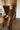 Alaina Brown Mesh Ruched Maxi Dress - close side view
