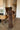 Alaina Brown Mesh Ruched Maxi Dress - full back view