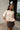 Callie Beige Ruffled Knit Top - frontal view