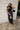 Sutton Charcoal Polka Dot Maxi Skirt - full body view