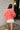 Romi Pink Curved Button-Up Cardigan - back