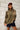 Mckenna Olive Ribbed Sleeve Sweater - front 