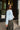 Romi Blue Curved Button-Up Cardigan - side view