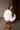 Anastasia White Ruffle Trim Top - front view