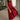 Sadie Burgundy Tie Waist Midi Dress - front view