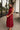 Sadie Burgundy Tie Waist Midi Dress - frontal side view