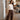 Candace Brown Wide Leg Pants - full body front view