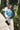 Simone Blue Color Block Sweater - view of front