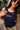 Tigers Navy Embroidered Ribbed Tank - close front view