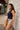 Tigers Navy Embroidered Ribbed Tank - side view