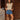 Mari Olive Striped Braided Tank - full body front view