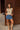 Mari Olive Striped Braided Tank - full body front view