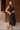 Wren Black Button-Up Eyelet Midi Dress - frontal side view