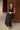 Wren Black Button-Up Eyelet Midi Dress - full body front 