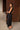 Wren Black Button-Up Eyelet Midi Dress - full body side 