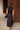 Wren Black Button-Up Eyelet Midi Dress - full body back view