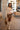 Elodie Taupe Striped Cardigan - full body front view
