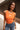 TN Orange Ribbed Tank - front view