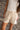 Tarah Beige & White Striped Shorts - close up