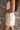 Tarah Beige & White Striped Shorts - side