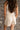Tarah Beige & White Striped Shorts - back view