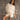 Tarah Beige & White Striped Top - front view