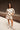 Adeline Beige & Black Polka Dot Top - full body front view