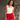 Ashlyn Red Stripe Waist Shorts - front view