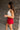 Ashlyn Red Stripe Waist Shorts - side 