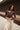 Audrina Brown Lace Henley Top - front view