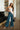 Norah Teal Wide Leg Pants - full body front view