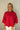 Kira Red & Black Short Sleeve Sweater - front