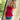 Lexia Red Strapless Pleated Top - front view