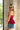 Lexia Red Strapless Pleated Top - side view