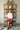 Kira Ivory & Burgundy Short Sleeve Sweater - full body front view