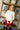 Kira Ivory & Burgundy Short Sleeve Sweater - view of front
