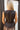 Beatrix Brown Leather Belted Tank Top - back view