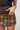 Kendra Brown Plaid Skort - close up front view