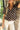 Kari Brown Polka Dot Puff Sleeve Top - close up front view