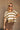 Emy Olive Striped Cable Knit Sweater - view of front