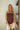 Lexia Brown Strapless Pleated Top - view of front