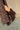 Simone Brown Suede Slouch Boots - close up on model