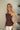 Lexia Brown Strapless Pleated Top - side view