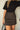 Anya Brown Leather Mini Skirt - close front view