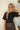 Imara Black Ruched Short Seeve Top - front view