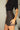 Anya Brown Leather Mini Skirt - side view